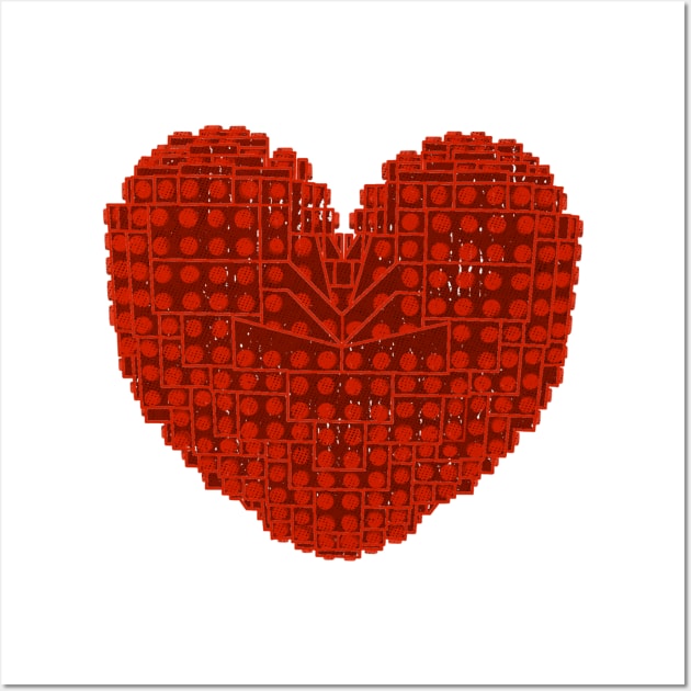 Lego Heart Wall Art by zody